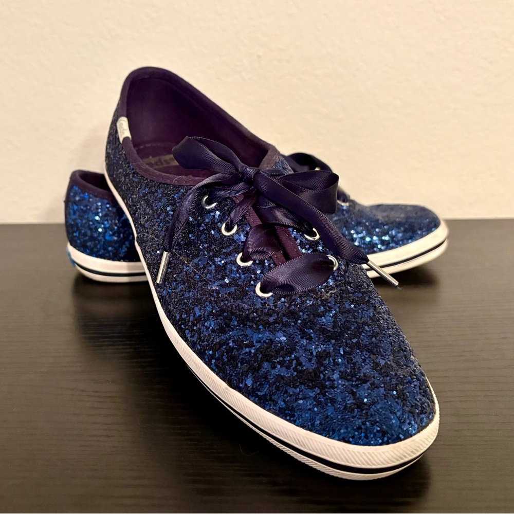 Keds Kate Spade Glittery Navy Sneakers